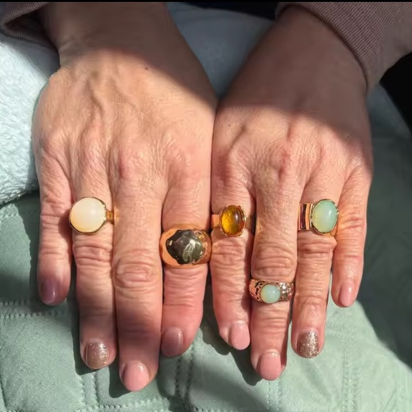 Retro Bohemian Gold Ring Set - Picture 11 of 11